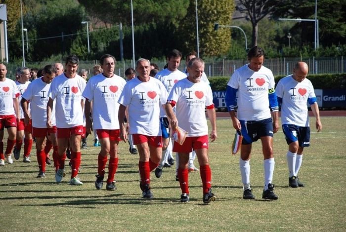 l'ingresso in campo