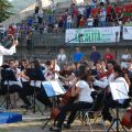 Orchestra in campo per l'Inno di Mameli