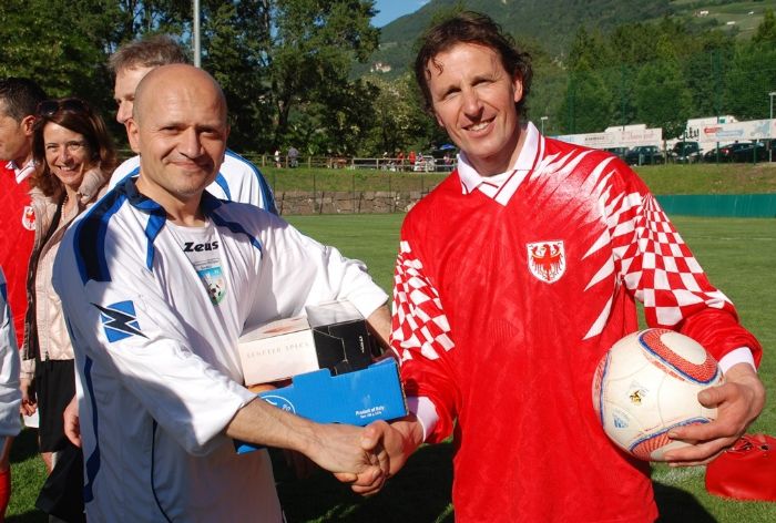 18 Paolo Morbidoni, Sindaco di Giano dell'Umbria con Siegfried Gatterer, Vicesindaco di  Falzes